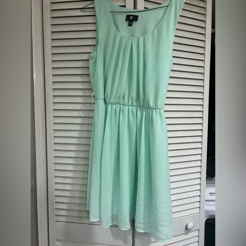 Iz Byer Mint Green Mini Dress